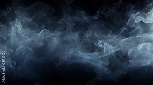Realistic Smoke Explosion with Empty Center - Dramatic Halloween Background