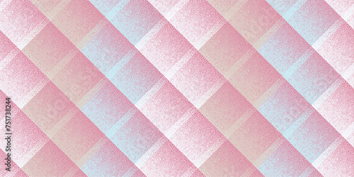 Fade dotwork rhombus shapes vector geometric seamless pattern.