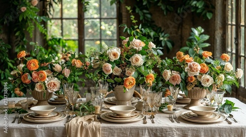 Centerpiece decor for dining table