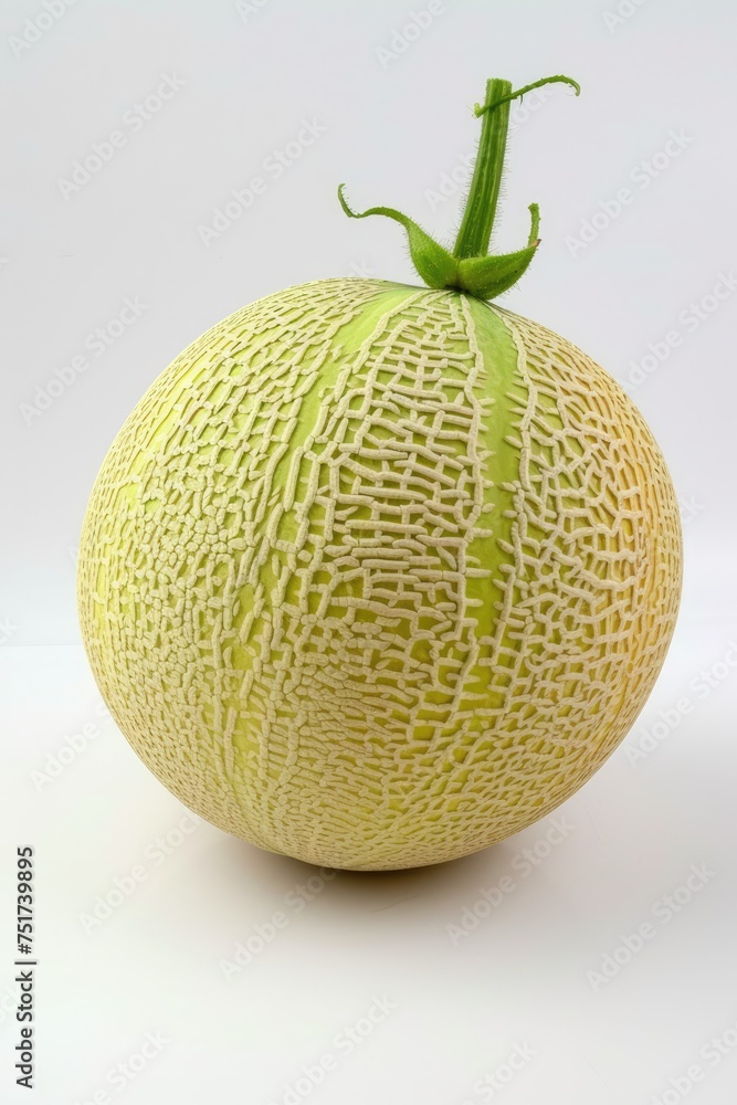galia melon isolated on white background galia melon isolated on white background