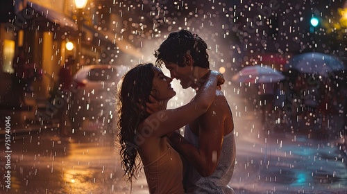 puddle dancing in rain