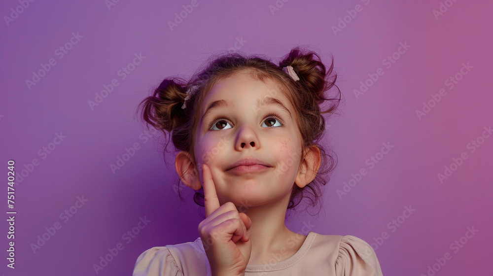 Girl have an idea. A gesture of an idea. Girl have an idea. A gesture of an idea.