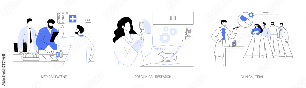 Pills production abstract concept vector illustrations. Pills production abstract concept vector illustrations.