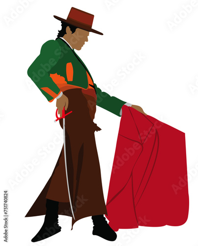 matador man vector illustration