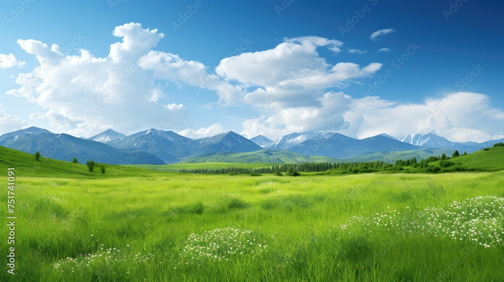eco green landscape background