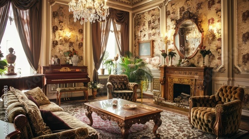 vintage victorian room