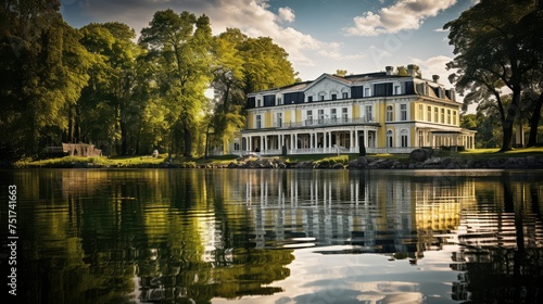 opulent hotel mansion building