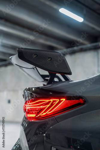 Passenger side view of the brake light