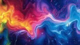 Vibrant Abstract Background in Blue, Pink, and Orange