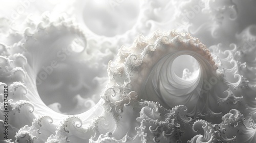 Monochrome Spiral Structure