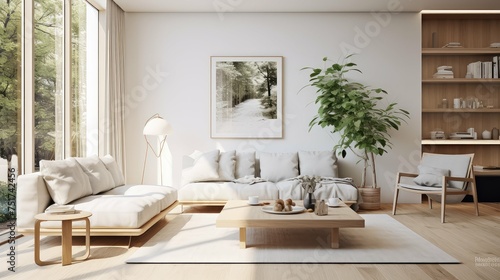 sleek contemporary interior room