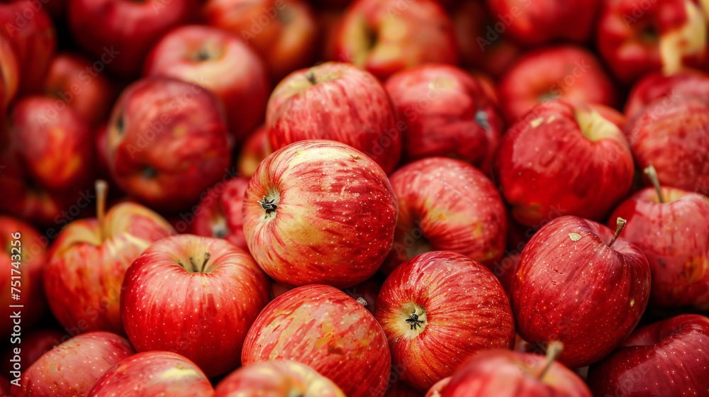 Lots of red apples. Tasty and juicy. Background of apples. Lots of red apples. Tasty and juicy. Background of apples.