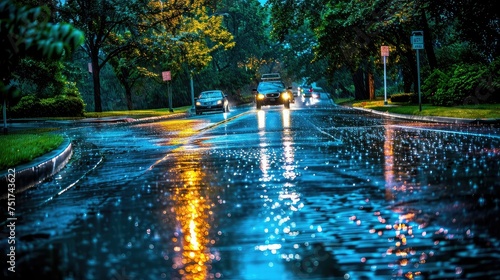 flooding rain roads