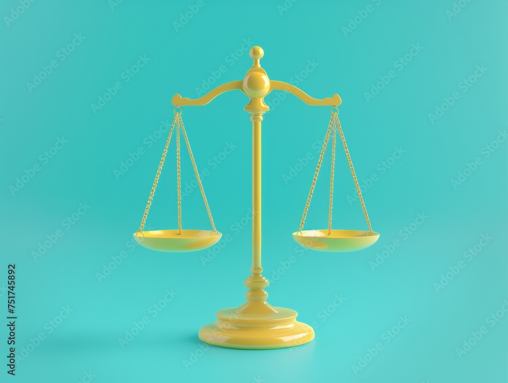 Classic scales on blue background
Classic scales on blue background