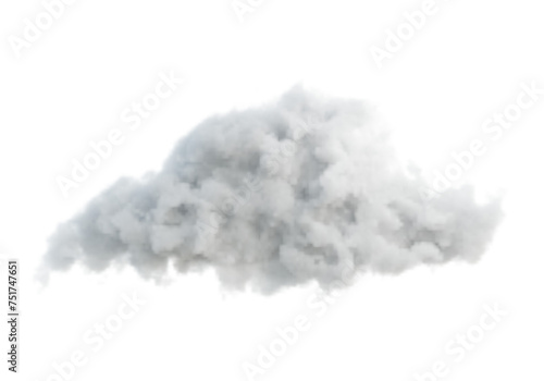 Realistic isolated cloud sky on transparent background. summe cloudscape. meteorology atmosphere cloudy. 3d render illustration