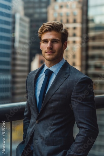 businessman in a formal suit Generative AI