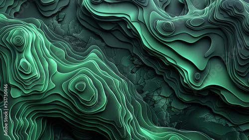 **3d abstract topography macOS wallpaper, zbrush, less small details, solid lines, green and dark gray colors, flat surfaces, 4k --ar 16:9** - Image #2 <@1077667351186653265>