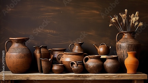 design display brown background photo