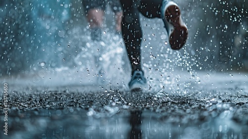 shoes running rain