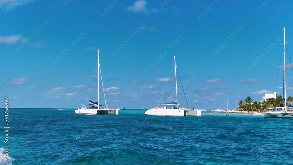 Boats Speedboats Yachts and Jetty water on Isla Mujeres Mexico. Boats Speedboats Yachts and Jetty water on Isla Mujeres Mexico.