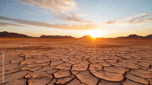 The sun beats down on an expansive desert