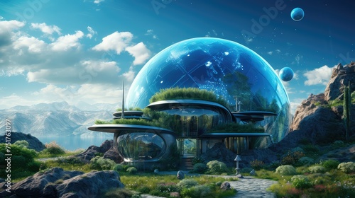 planets space house background