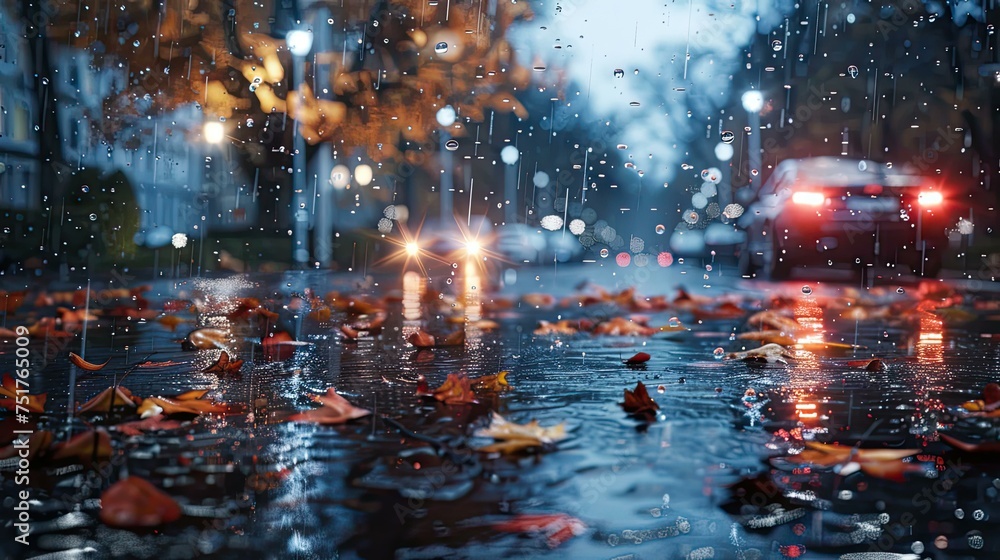cozy rainy winter