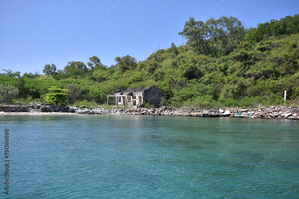 The natural island on the sea of Nha Trang, Viet Nam The natural island on the sea of Nha Trang, Viet Nam