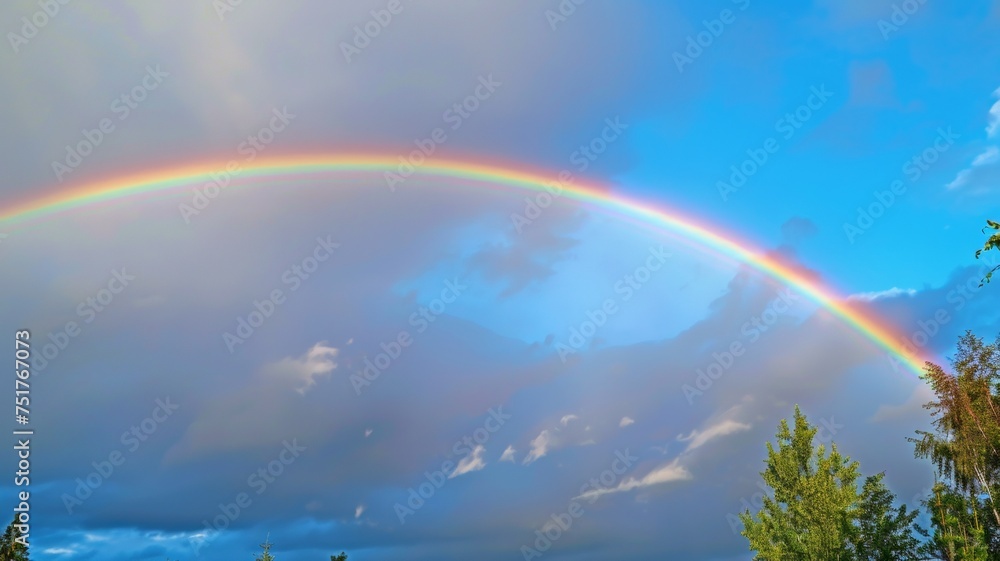 Rainbow and sky background
Rainbow and sky background