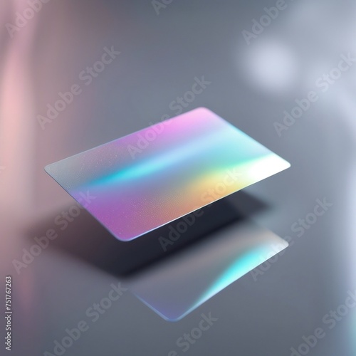 Credit card with holographic design
