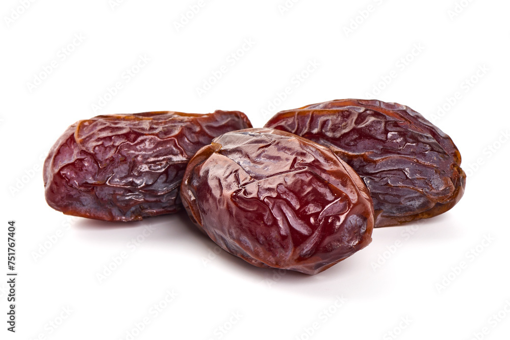 Dried dates, isolated on white backgroundRaw Organic Medjool Dates, isolated on white background Dried dates, isolated on white backgroundRaw Organic Medjool Dates, isolated on white background