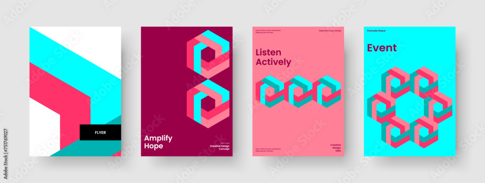 Fototapeta premium Modern Poster Design. Abstract Flyer Template. Creative Report Layout. Book Cover. Banner. Background. Brochure. Business Presentation. Leaflet. Notebook. Newsletter. Magazine. Brand Identity