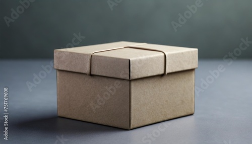 mockup of customizable closed small cardboard box background
