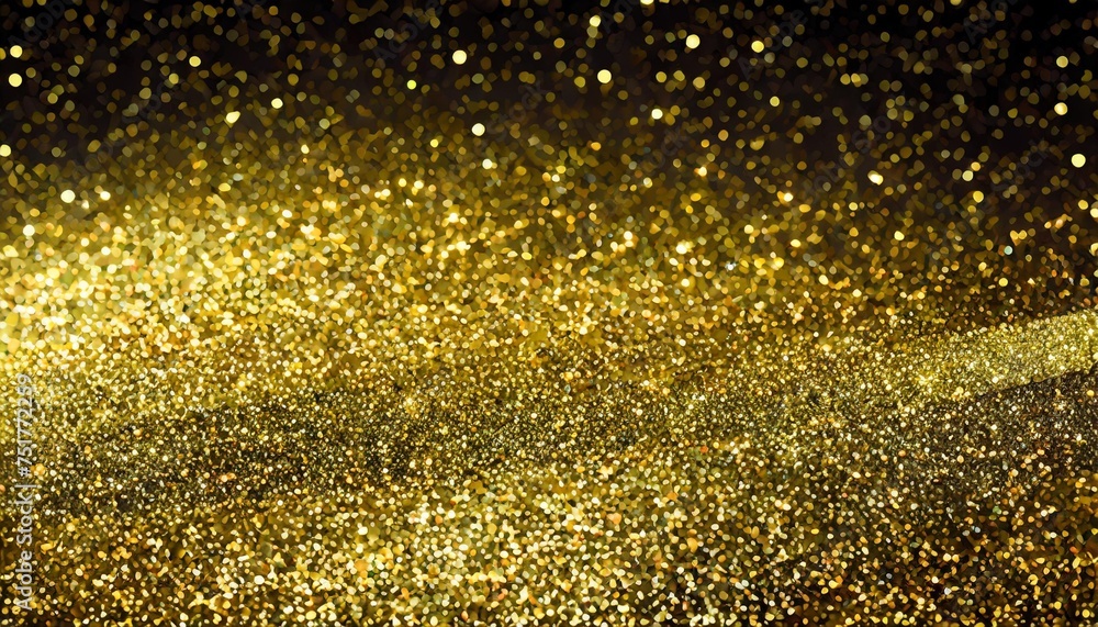 dark shiny golden glitter background
