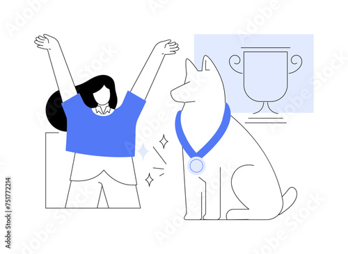 Lucky winner isolated cartoon vector illustrations.