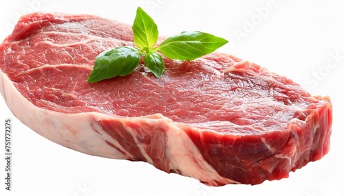 juicy raw meat cut beef entrecote slice isolated transparent png photo