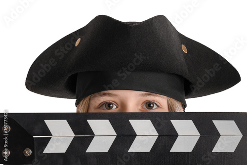 Little actor dressed as pir...