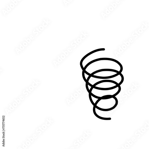 Spiral spring vector 