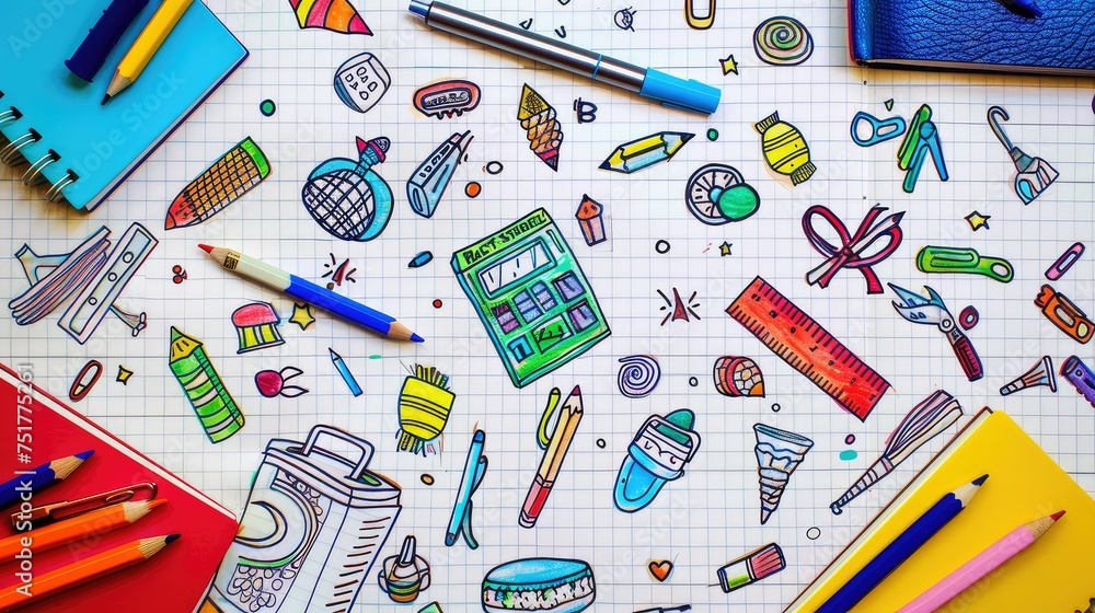 lunchbox back to school doodle lunchbox back to school doodle