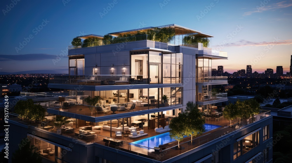 penthouse hotel apartment building