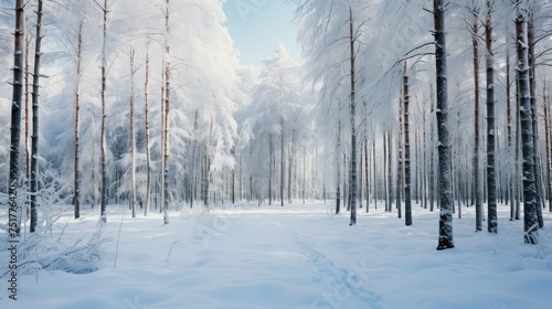 woods forest landscape background © vectorwin
