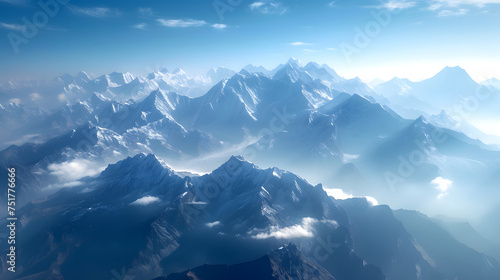 Majestic Mountains in Morning Light