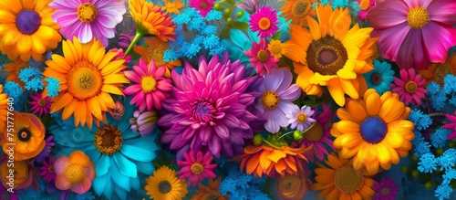 Vibrant and colorful flowers wallpapers for a vibrant and lively background