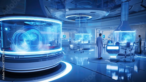 artificial futuristic medical background