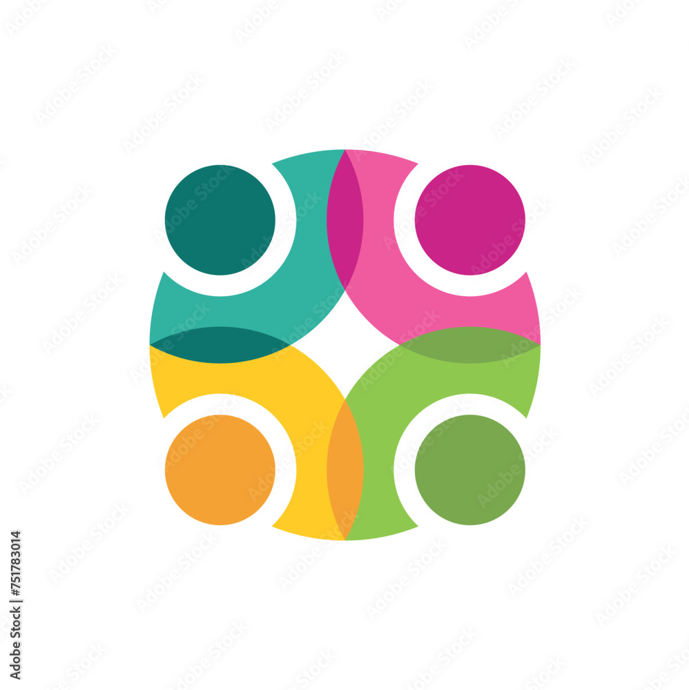Family people together human unity bubble logo vector icon eps 10 Family people together human unity bubble logo vector icon eps 10