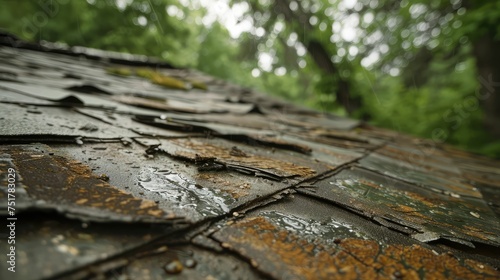 shingle roof rain damage