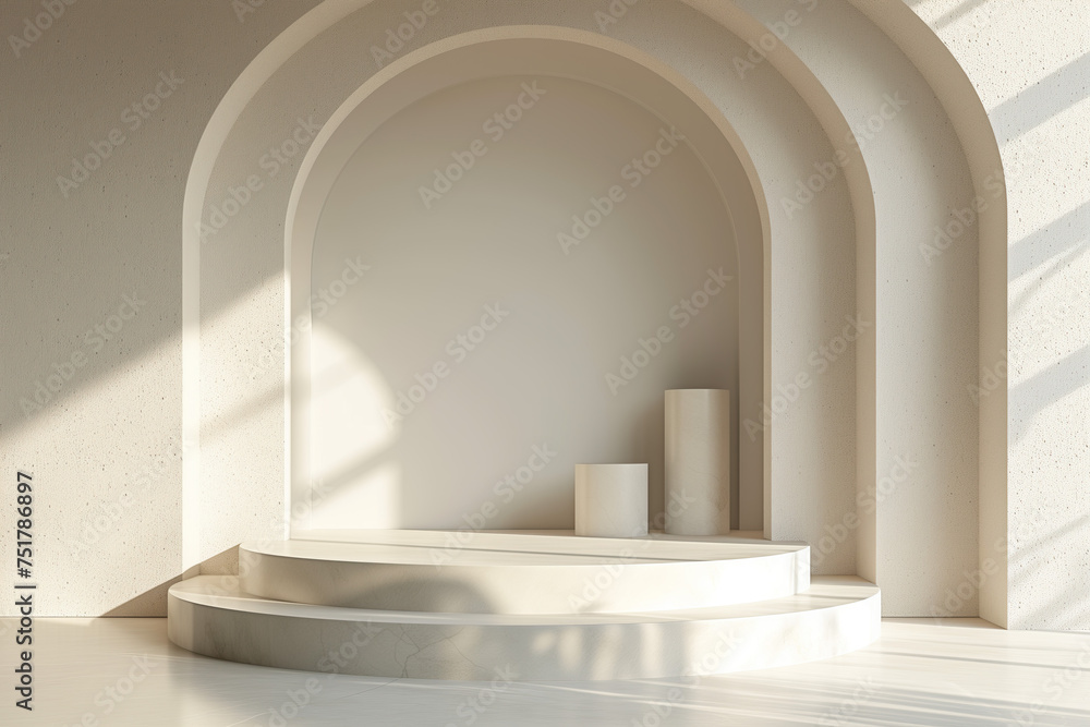 Empty platform template mockup