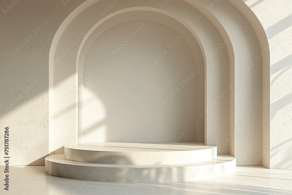 Empty platform template mockup Empty platform template mockup