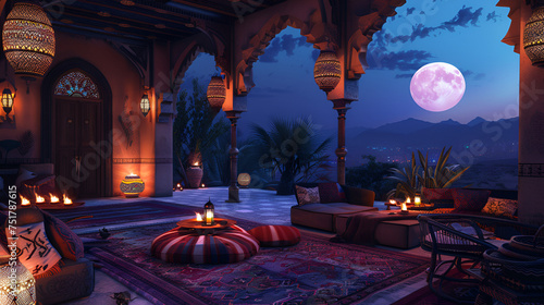 arabian night ramadan atmosphere