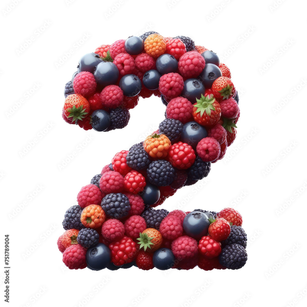 Isolated 3D Number on a Clear PNG Canvas Generative AI Isolated 3D Number on a Clear PNG Canvas Generative AI